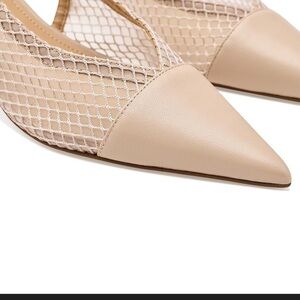 New LILA Nude Mesh Heels by Covet